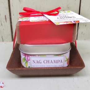 Nag Champa Candle & Soap Dish Kit