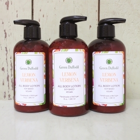 Lemon Verbena Lotion Bottle | Green Daffodil